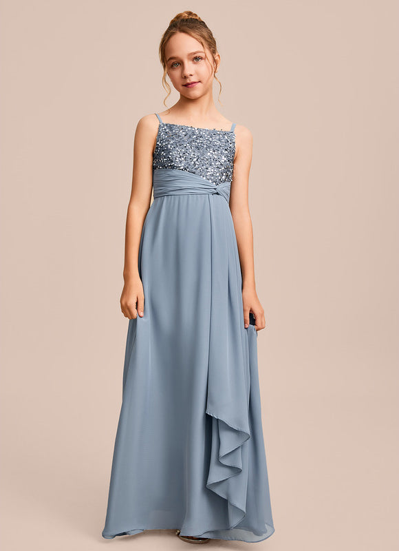 Robe Demoiselle D'Honneur Pailletée Céleste - gallery 3