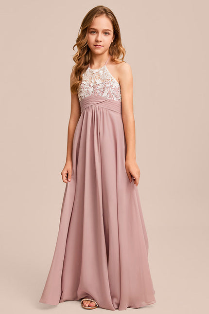 Robe Demoiselle D'Honneur Aérienne Rose - gallery 1