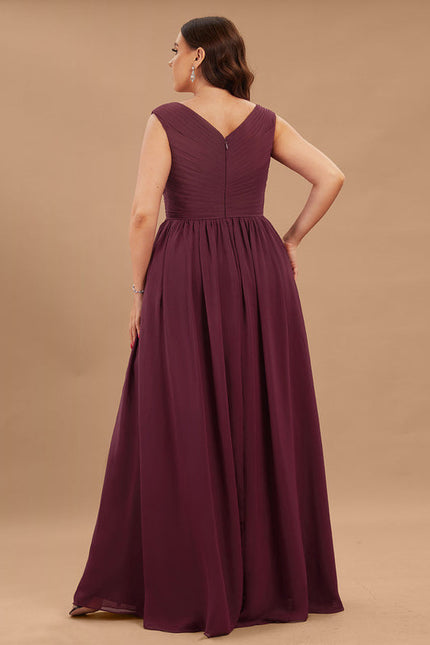 Robe Demoiselle D'Honneur Bordeaux Chic - gallery 5