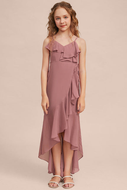 Robe Demoiselle D'Honneur Flottante Rosée - gallery 5