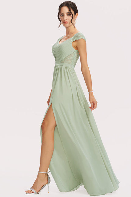 Robe Demoiselle D'Honneur Fluide Rose Pâle - gallery 2