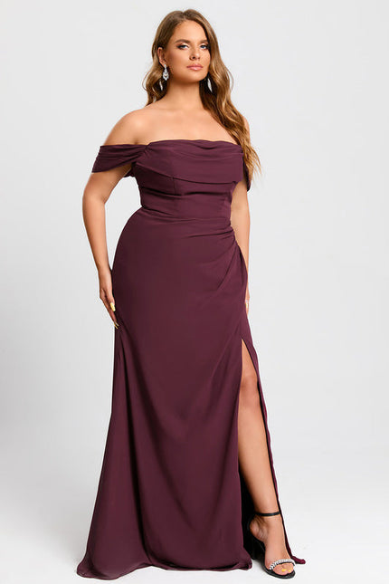 Robe Demoiselle D'Honneur Bordeaux Chic - gallery 8