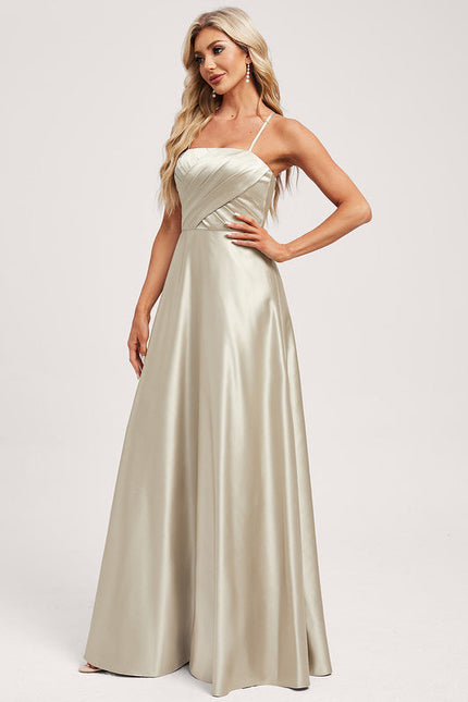 Robe Demoiselle D'Honneur Satinée Ivoire - gallery 2