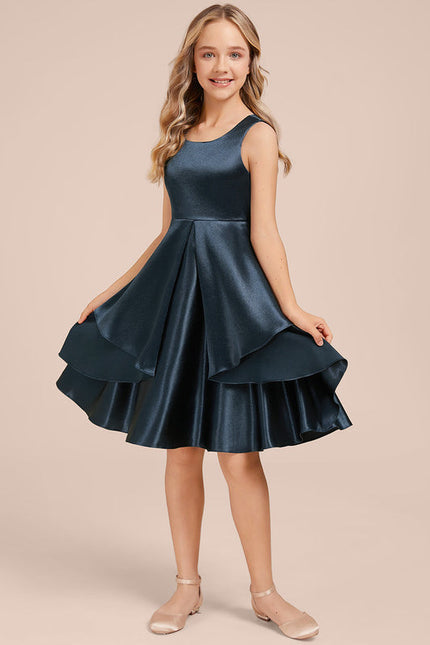 Robe Demoiselle D'Honneur Satin Vert Clair