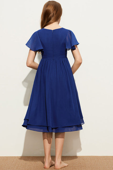 Robe Demoiselle D'Honneur Bleu Flottant - gallery 3