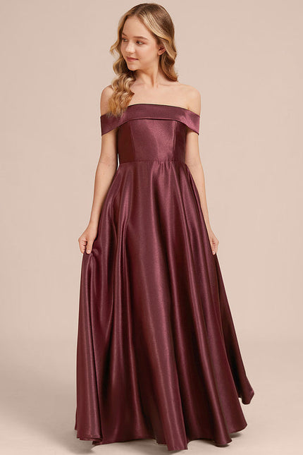 Robe Demoiselle D'Honneur Col Bardot - gallery 2