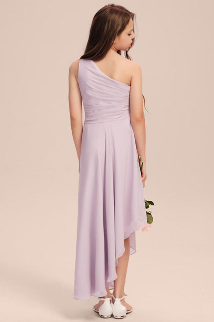 Robe Demoiselle D'Honneur Plissée Légère - gallery 2