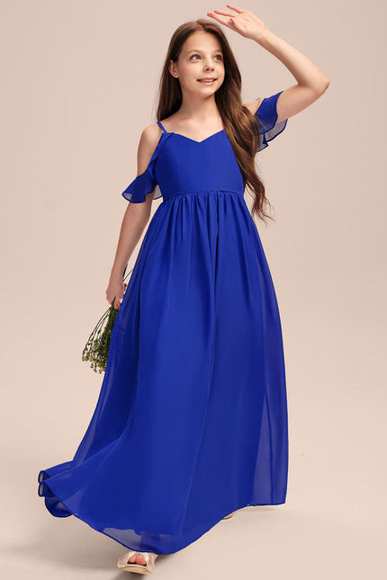 Robe Demoiselle D'Honneur Flottante Cerise - gallery 3