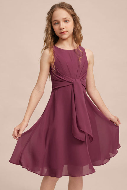 Robe Demoiselle D'Honneur Bleu Nuit Fluide