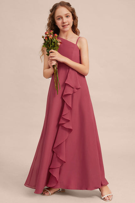 Robe Demoiselle D'Honneur Flamme Framboise - gallery 4