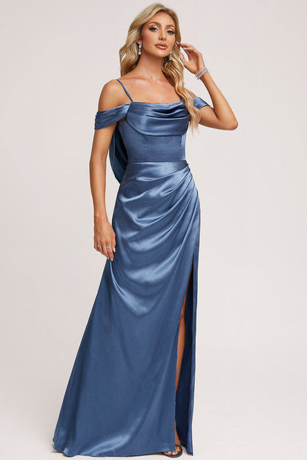 Robe Demoiselle D'Honneur Satin Éclatant - gallery 4