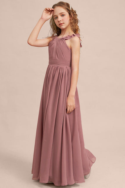 Robe Demoiselle D'Honneur Flottante Poudrée - gallery 4