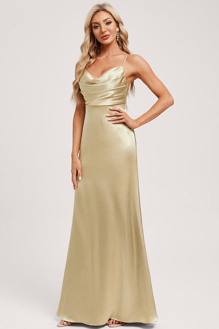 Robe Demoiselle D'Honneur Ombre De Satin Éclatant - gallery 1