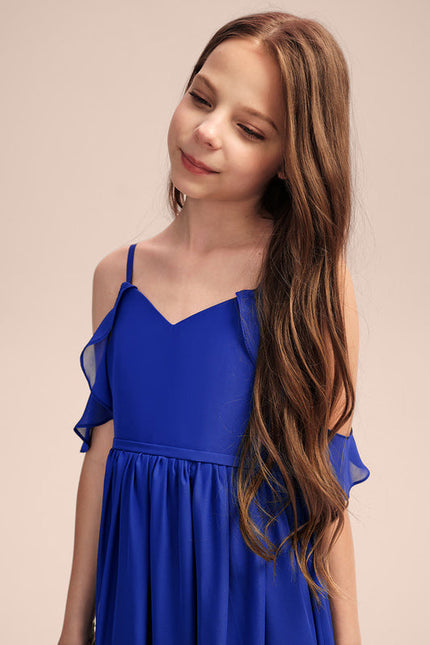 Robe Demoiselle D'Honneur Flottante Cerise - gallery 4