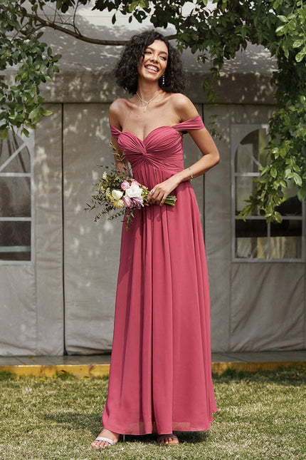 Robe Demoiselle D'Honneur Bordeaux Chic - gallery 8