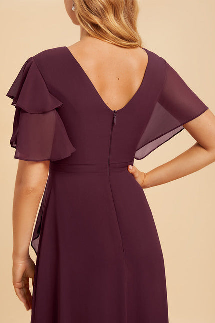 Robe Demoiselle D'Honneur Émeraude Fluide - gallery 2