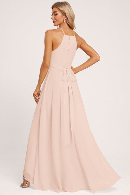 Robe Demoiselle D'Honneur Aérienne Pêche - gallery 1