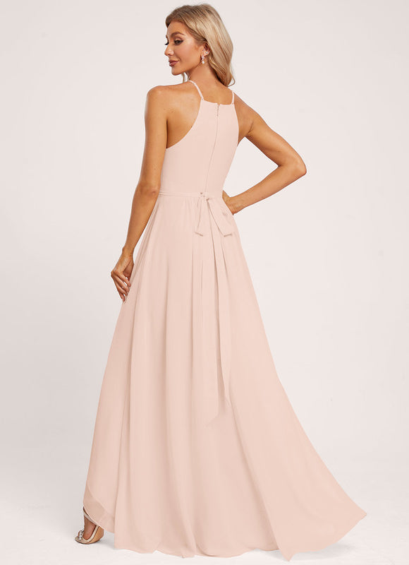 Robe Demoiselle D'Honneur Aérienne Pêche - gallery 1