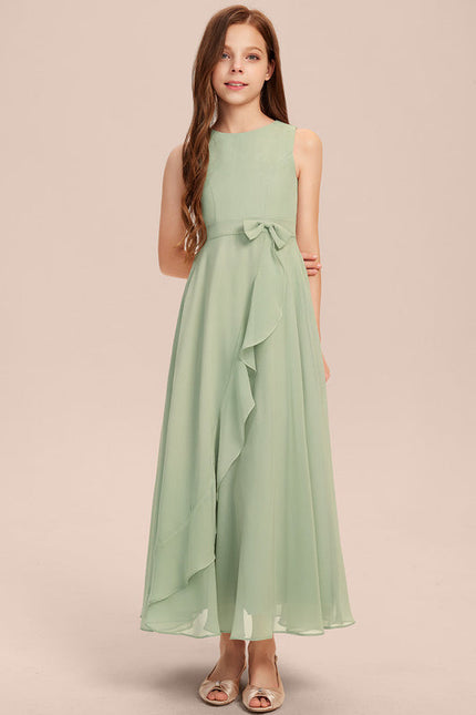 Robe Demoiselle D'Honneur Vert Douceur Flottante - gallery 5