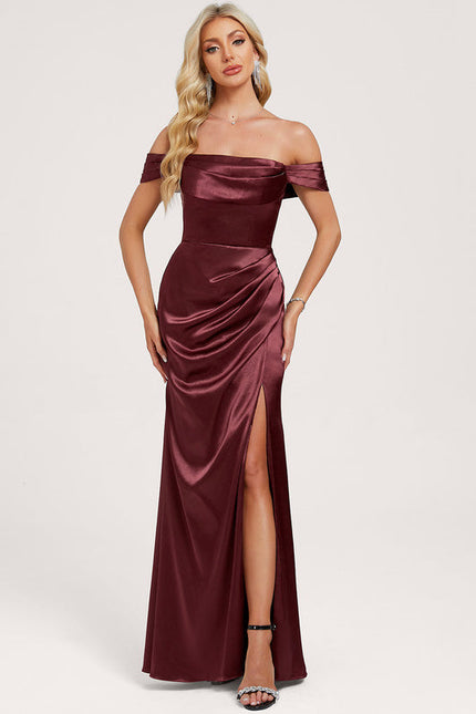 Robe Demoiselle D'Honneur Col Bateau