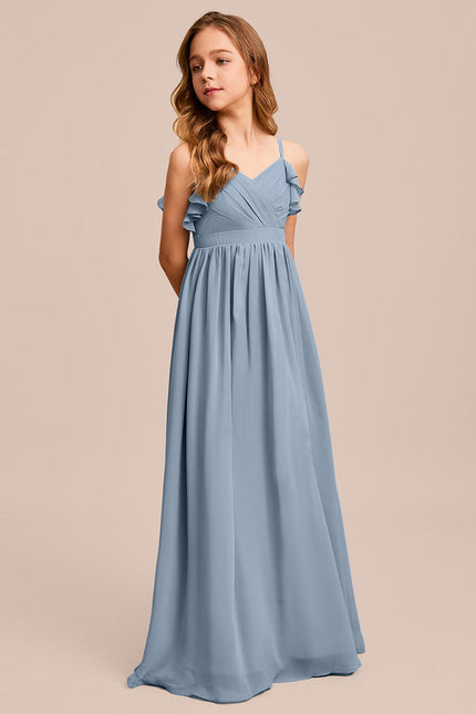 Robe Demoiselle D'Honneur Verte Éthérée - gallery 1