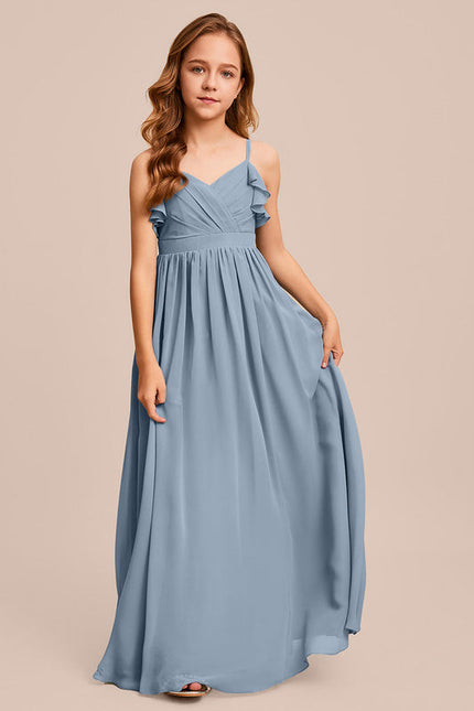 Robe Demoiselle D'Honneur Verte Éthérée