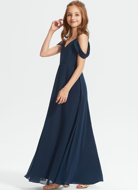 Robe Demoiselle D'Honneur Flottante Cerise - gallery 1