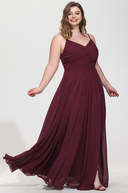 Robe Demoiselle D'Honneur Mousseline Beige - gallery 8