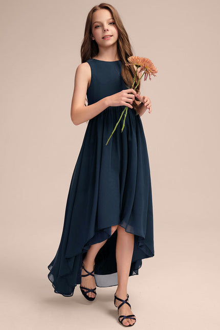 Robe Demoiselle D'Honneur Nuit Marine Fluide - gallery 1