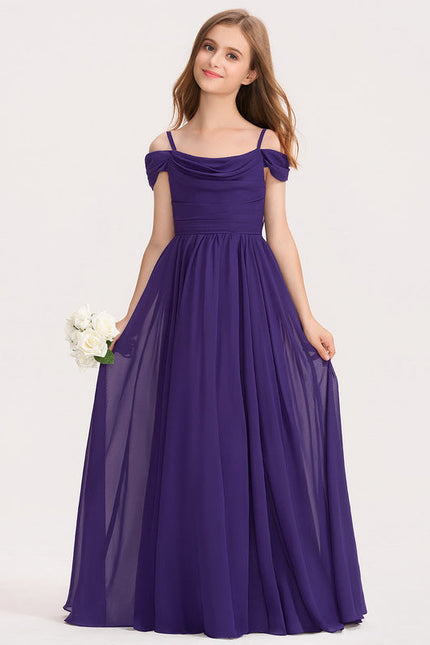 Robe Demoiselle D'Honneur Flottante Cerise