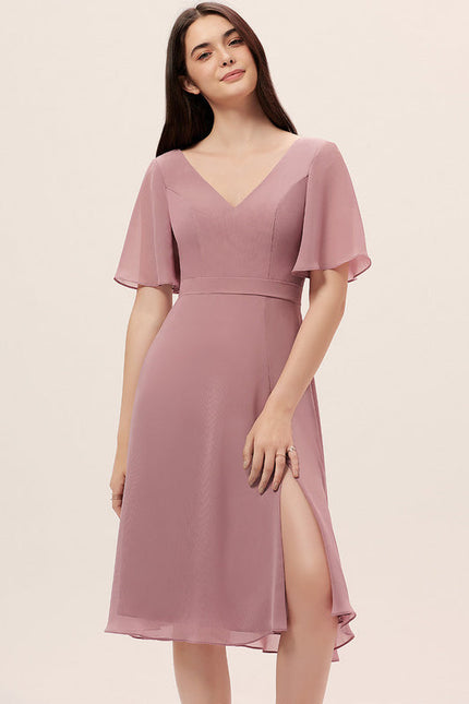 Robe Demoiselle D'Honneur Nuage Rosé