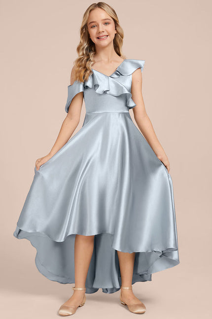 Robe Demoiselle D'Honneur Fluide À Volants