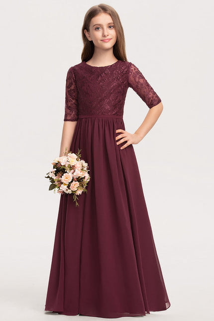 Robe Demoiselle D'Honneur Élégante Enfantine - gallery 1