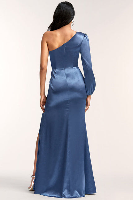 Robe Demoiselle D'Honneur Satin Bordeaux Chic - gallery 2