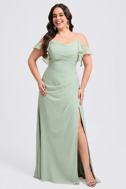 Robe Demoiselle D'Honneur Fluide Ciel - gallery 6