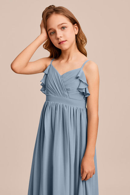 Robe Demoiselle D'Honneur Verte Éthérée - gallery 2