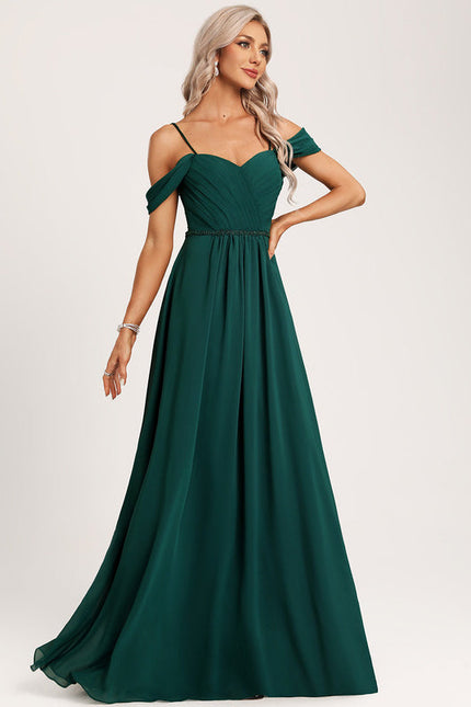 Robe Demoiselle D'Honneur Émeraude Élancée - gallery 5