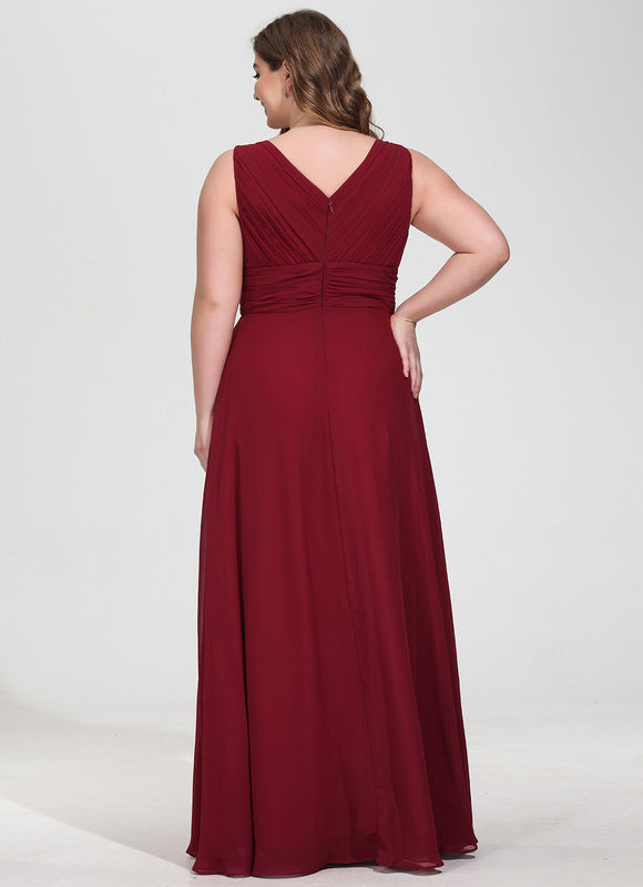 Robe Demoiselle D'Honneur À Volants Rose Pâle - gallery 8