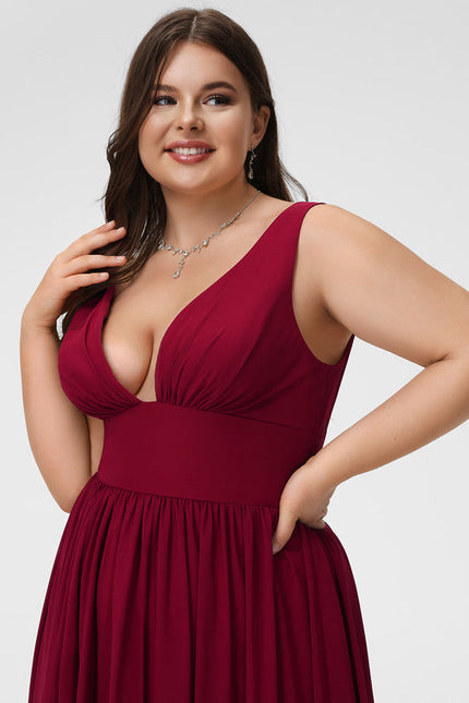 Robe Demoiselle D'Honneur Mousseline Beige - gallery 9