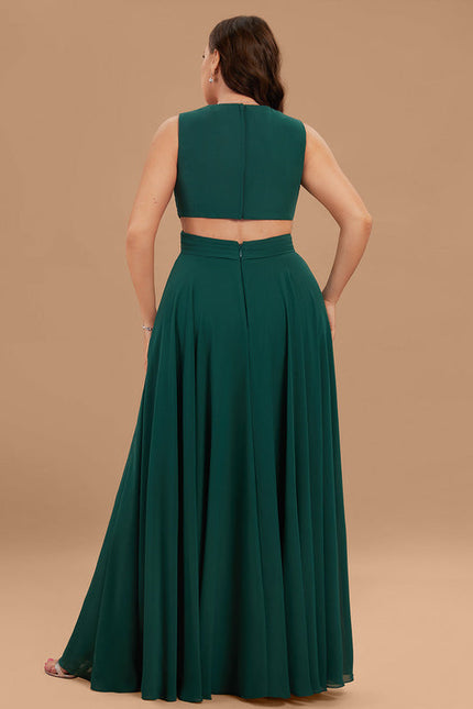 Robe Demoiselle D'Honneur Élégante Bordeaux - gallery 9