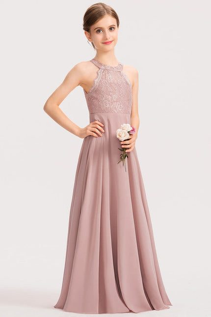 Robe Demoiselle D'Honneur Aérienne Rose - gallery 3