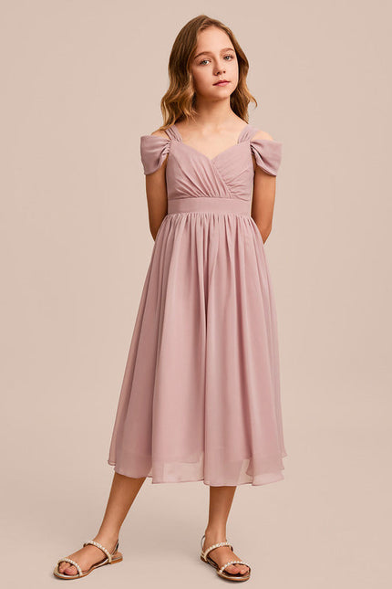 Robe Demoiselle D'Honneur Rose Éthérée - gallery 3