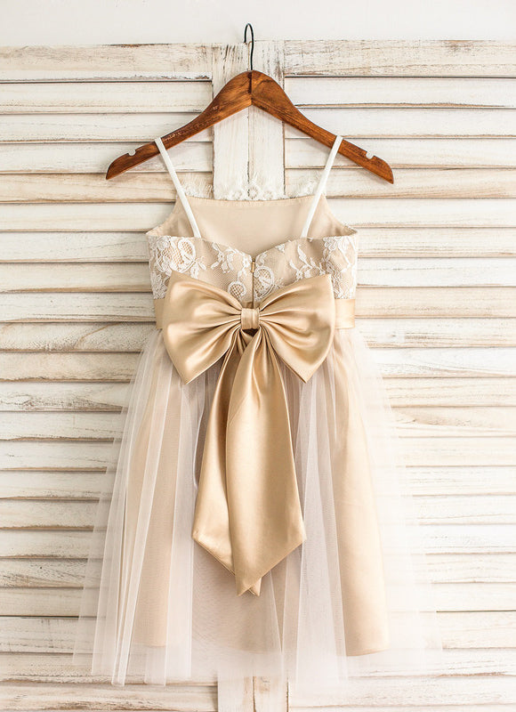 Robe Demoiselle D'Honneur Beige Doré - gallery 5