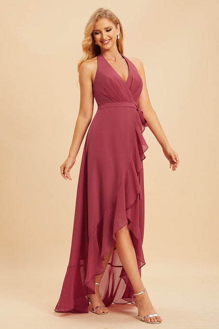 Robe Demoiselle D'Honneur Aérienne Pêche - gallery 1