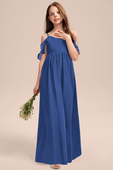 Robe Demoiselle D'Honneur Flottante Cerise