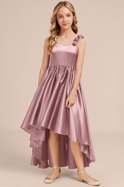 Robe Demoiselle D'Honneur Satinée Chic - gallery 2