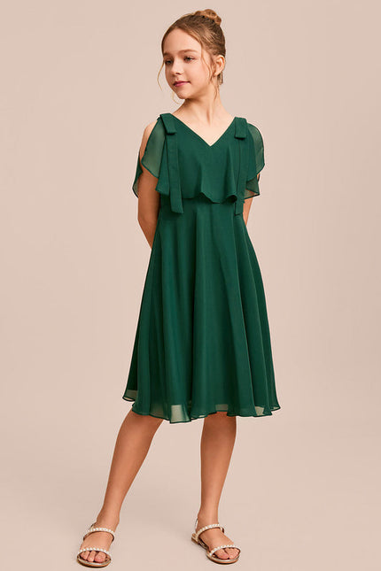 Robe Demoiselle D'Honneur Éclat Vert Éthéré - gallery 4