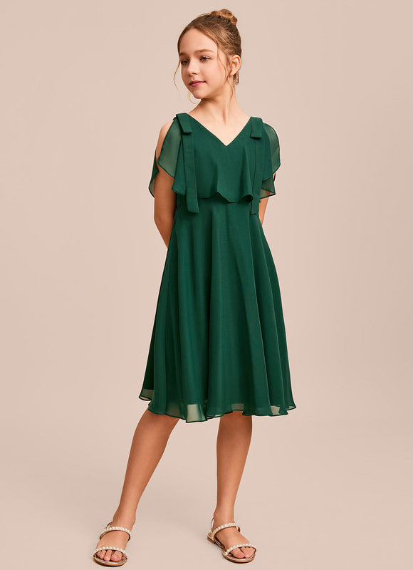 Robe Demoiselle D'Honneur Éclat Vert Éthéré - gallery 4