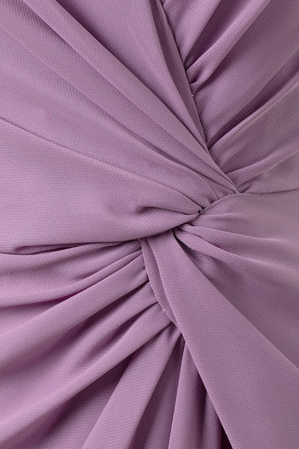 Robe Demoiselle D'Honneur À Volants Rose Pâle - gallery 8