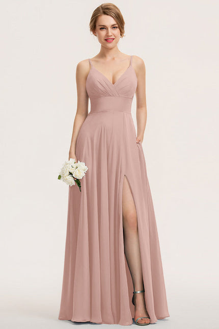 Robe Demoiselle D'Honneur Élégante Bordeaux